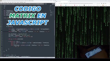 Codigo MATRIX en JAVASCRIPT (COMO hacer SISTEMA de PARTICULAS en JAVASCRIPT) - ASMR Programming