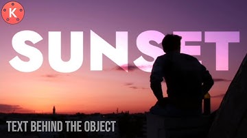 Text Behind The Object In Kinemaster | KINEMASTER | @Zohaib Shahzad