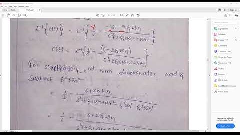 JNTUK R19 II ECE & II EEE II SEM CONTROL SYSTEMS UNIT2 TOPIC DERIVE TIME RESPONSE OF UNDER DAMPED SY