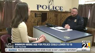 Minimum hiring age for police could lower to 18