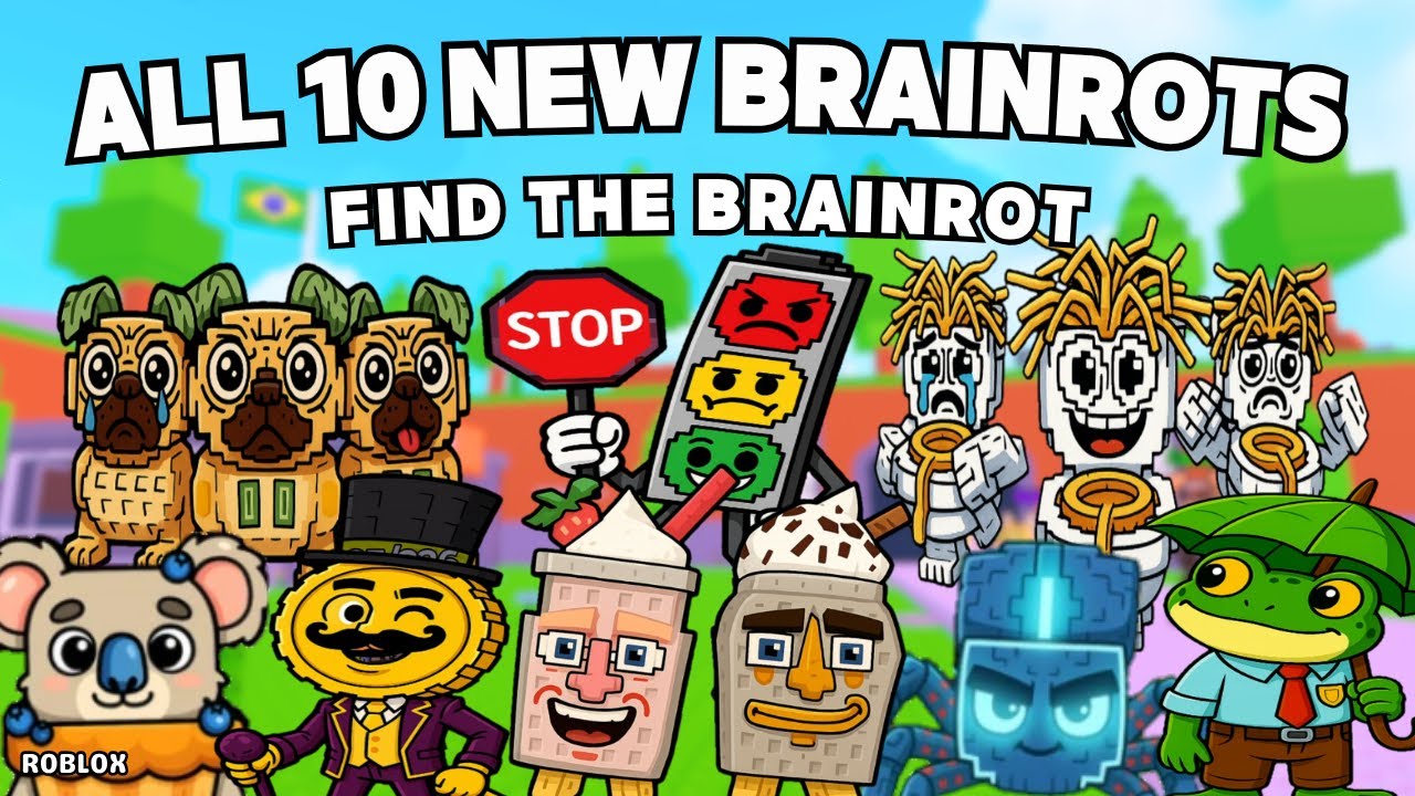 Как получить всех 10 новых мозгов в Find the Brainrot [256] | Roblox