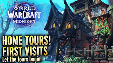 Checking Out Cool Houses In WoW - Live Reactions - Midnight