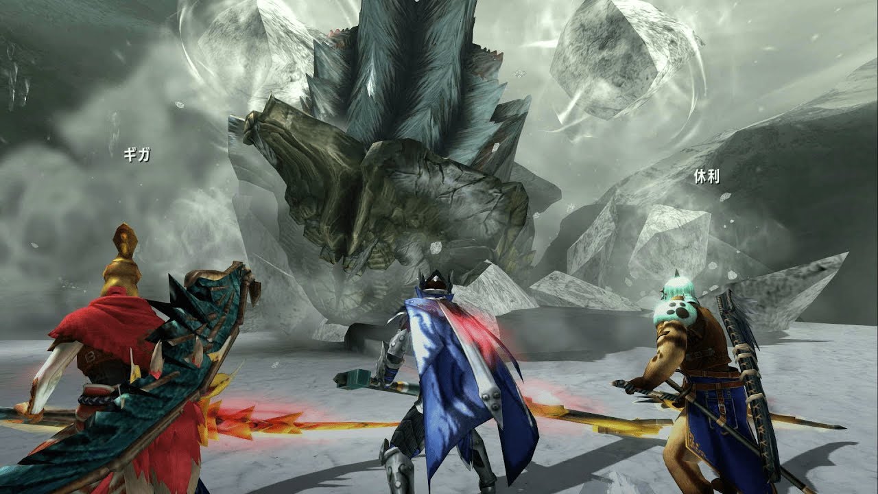 Mhxx Hd 圧倒的大迫力 銀嶺突進 Vs 鏡花の構え モンハンダブルクロス実況動画 Youtube