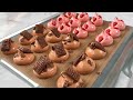 🍓🍫 미니오븐 첵스초코 딸기 머랭쿠키 만들기 🍓🍫 Chex Choco and Strawberry Meringue Cookies Baking in the Mini Oven