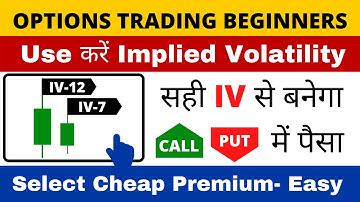 केवल Candle देखकर IV का पता लगाये  | Implied volatility कैसे Use करें  | Options IV.