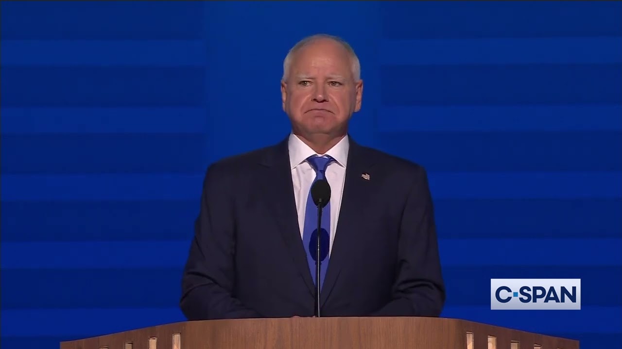 Gov. Tim Walz Accepts Democratic Nomination for Vice President of the United States