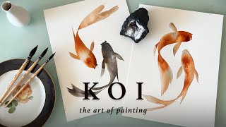 A Colorful Koi Fish Watercolor Tutorial!