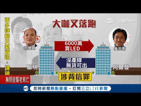 與吳宗憲共謀背信　許豐暘落跑通緝33年2051年才能回台│【LIVE大現場】20180702│三立新聞台