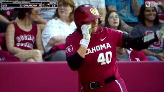 Oklahoma softball's Alynah Torres hits 2nd home run of 2nd inning vs. Texas-Arlington