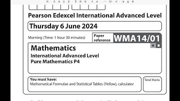 Pure Math P4 May/June 2024 [Q1] Edexcel IAL WMA 14/01| Integration by parts, ILATE Method Explained.