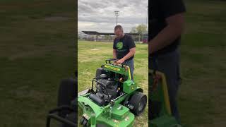how not to ride a lawn mower #mower #lawncare #standonmower #johndeere  #farmlife #homestead