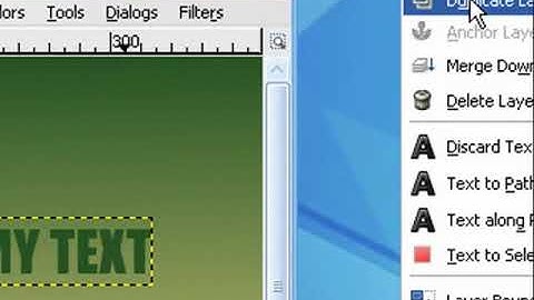 How to Create Mirror Effect Using Gimp