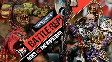 **3,000 POINTS!** Giant Ork Waaaagh! vs Custodes & Astra Militarum | Warhammer 40k Battle Report