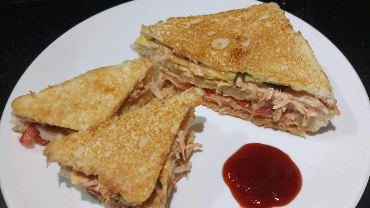 Chicken Club Sandwich Recipe How To Make Club Sandwich Street Food