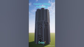 A tall gothic tower | Minecraft time-lapse #minecraft #timelapse