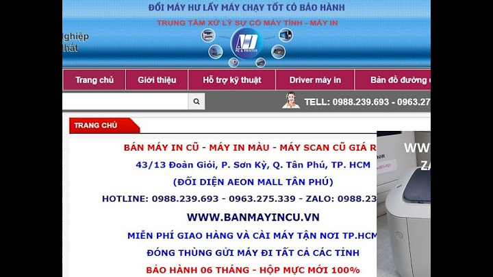 Hướng dẫn sử dụng máy in canon 6030