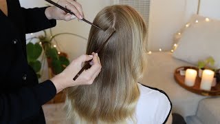 Asmr | Relaxing Hair Play For Sleep ✨ Hair Brushing, Scalp Check (whisper, Real Person Asmr)