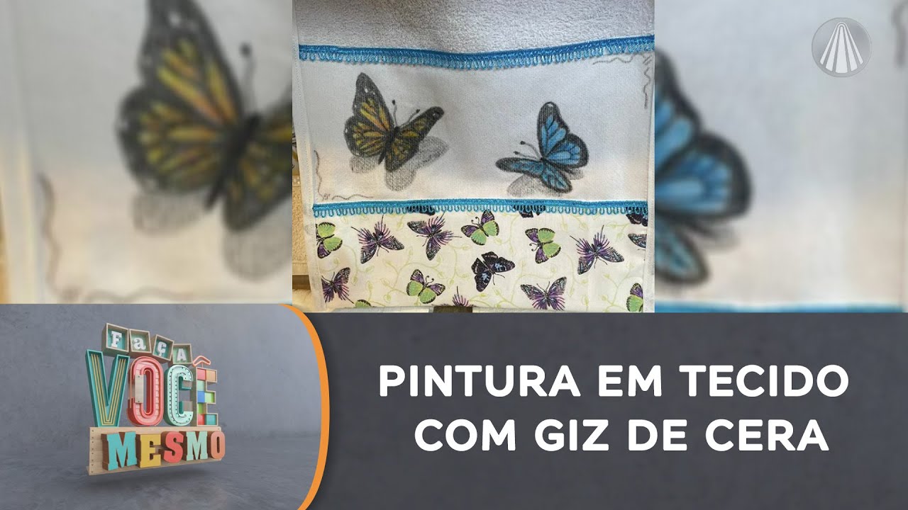 Será que funciona pintar tecido com giz de cera? Vamos descobrir juntos!