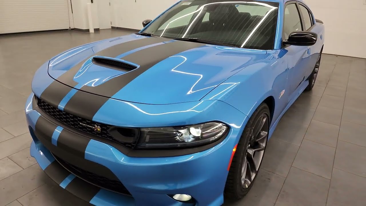 LAST CALL 2023 DODGE CHARGER SCAT PACK PLUS B5 BLUE 4K WALKAROUND