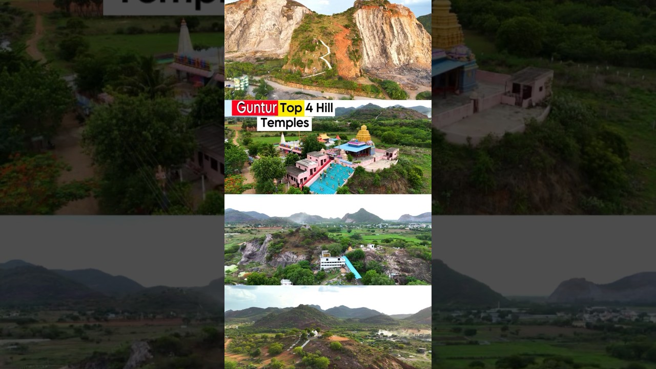 4 Hill Temples in guntur 😱