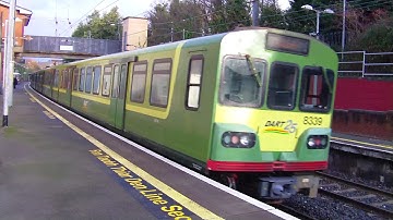 IE 8300 Class Dart Train number 8339 - Shankill Station, Dublin