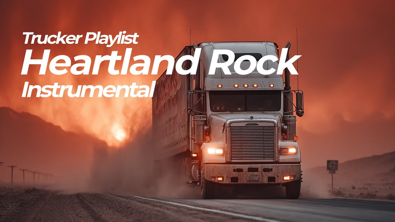 Trucker Heartland Rock Instrumental – Endless American Roads at Dusk | 2H Mix