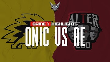 Game Highlight | ONIC Esports vs.Alter Ego | MPL S5 Week 5 Day 1 | Game 1