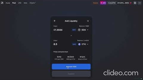 How to farm GDS and Fragment on Uniswap ETH-GDS pool