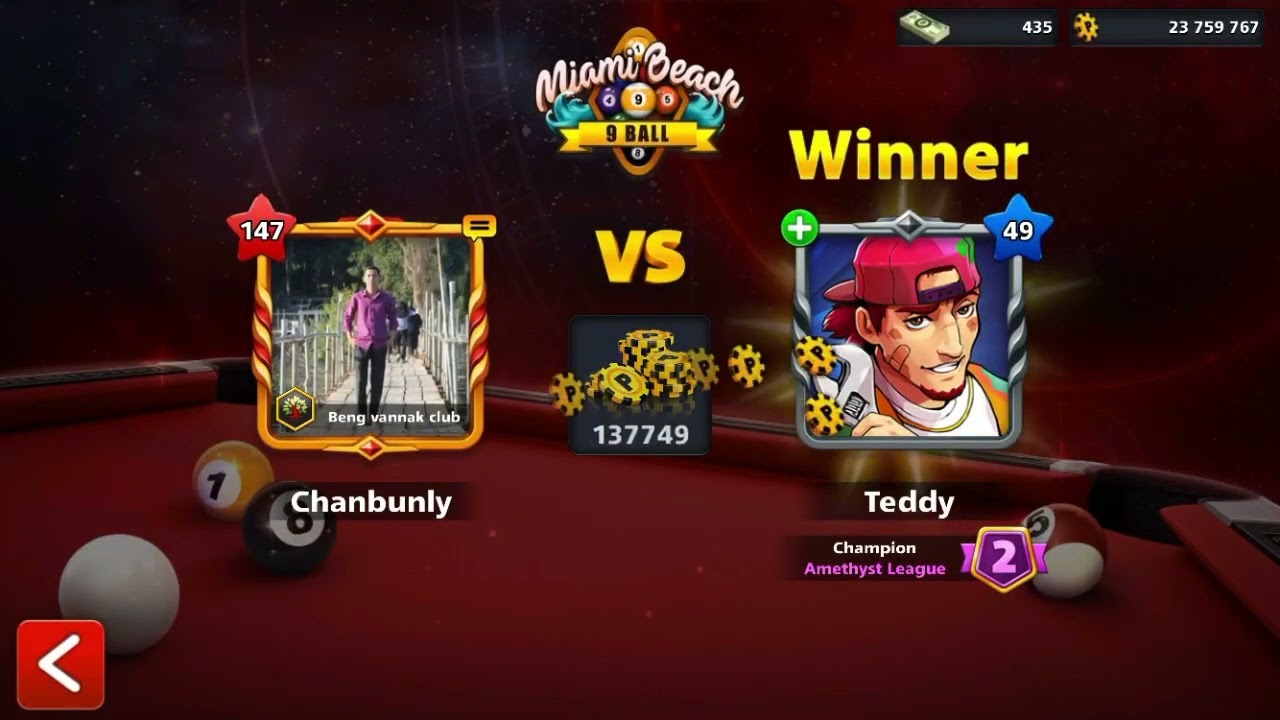 9 Ball Pool with Chanbunly Vs Erik | CHANBUNLY KHoM