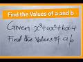 How to find unknown coefficients in any given polynomial