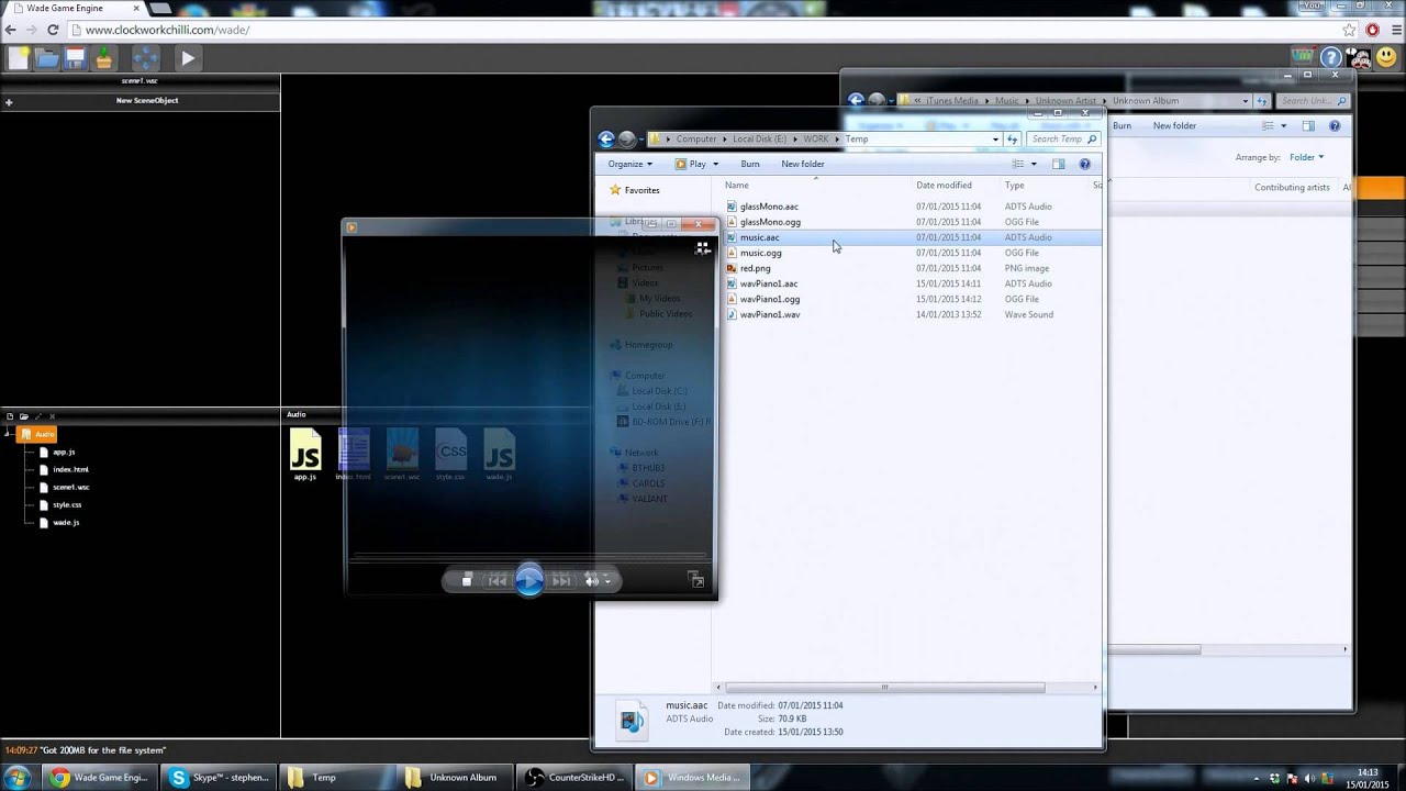Making HTML5 games with WADE - Audio - YouTube