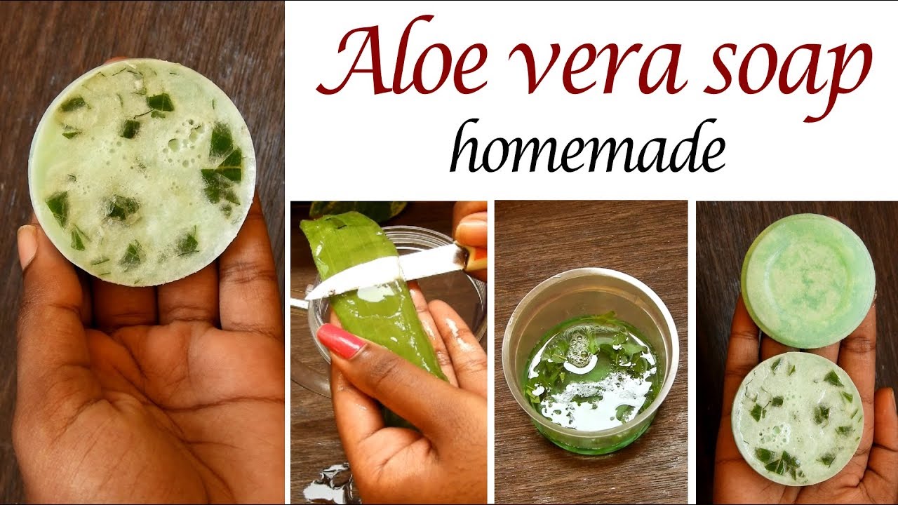 DIY: Making Your Own Soap At Home l Organic Aloe Vera Soap At Home