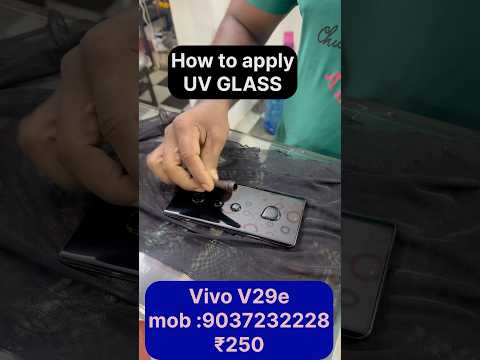 how to apply uv glass #ytshorts #youtubeshorts #shots #shortsvideo #vivo #tech #aspd #mobile #viral