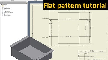 Autodesk Inventor tutorial - Flat pattern to Drawing IDW
