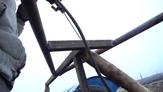 how to make eolian turbine with oil barrel step by step inexpensive VAWT s...