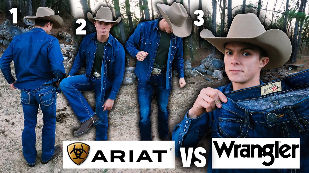 ARIAT VS WRANGLER • Testing 3 Boot Cut Jeans! • Vintage Boot Cut • Clothing  Review 2022 - YouTube