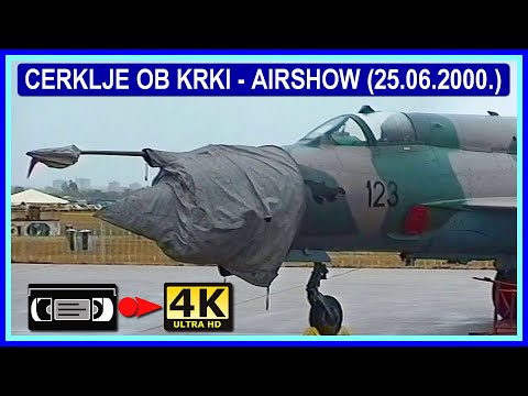 ✈️🇸🇮🌧️Cerklje ob Krki - Airshow🌧️ (25.06.2000.)(video8-DV)📼[🚨4K enhanced SD video🚨]