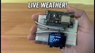 Live Weather on OLED! ESP8266 Weather Station Project 🔥