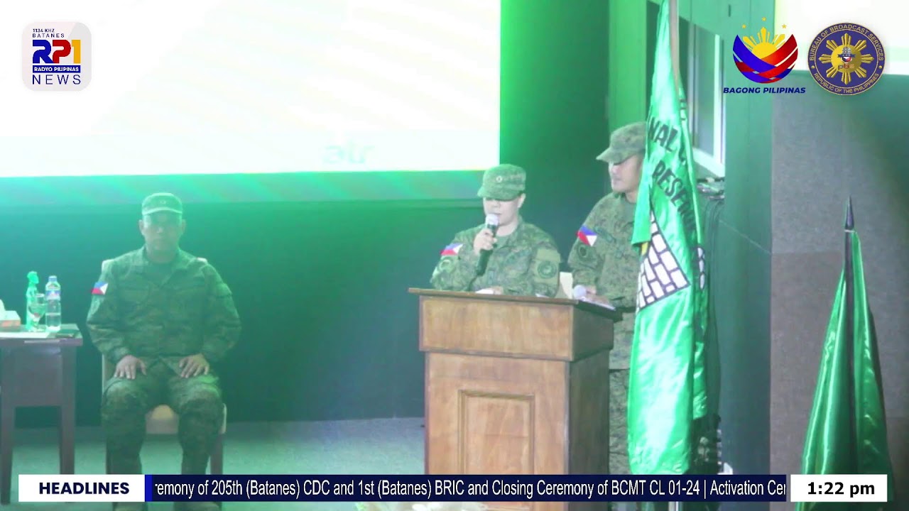 Live | Activation Ceremony of 205th CDC & 1st BRIC & Closing  of BCMT CL 01-24 | August 19, 2024