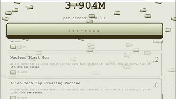 Part I of playing SPACEBAR CLICKER