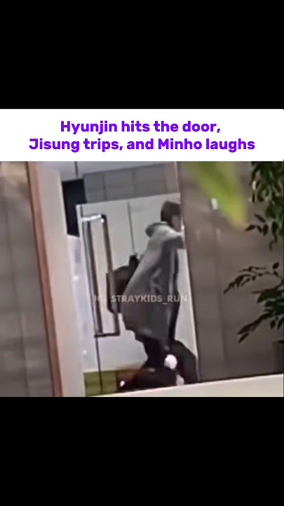 I will always laugh at this situation 😁 #straykids #hyunjin #jisung #minho #funny #kpop