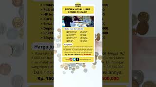 Rincian modal usaha konter pulsa hp