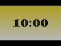 10-Minute Countdown Timer | (Lemon Ginger → Grey Cloud) × Rangoon Green