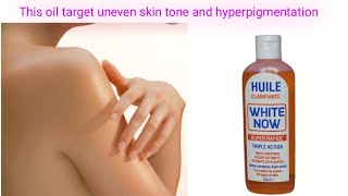 How to use white now oil to achieve a lighter even skin tone