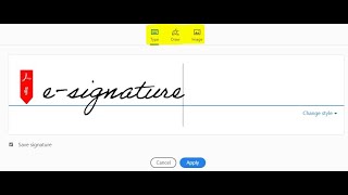 How to do Electronic or E-signature in PDF Document