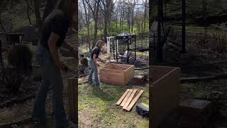 Build a 4’ x 4’ Raised Bed Garden in an Hour-Untreated Cedar with Obelisk Trellis, Homemade Compost Build a 4’ x 4’ Raised Bed Garden in an Hour-Untreated Cedar with Obelisk Trellis, Homemade Compost