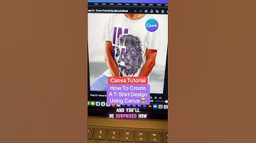 Hoe maak je een T-shirtontwerp met Canva! #canvatutorial