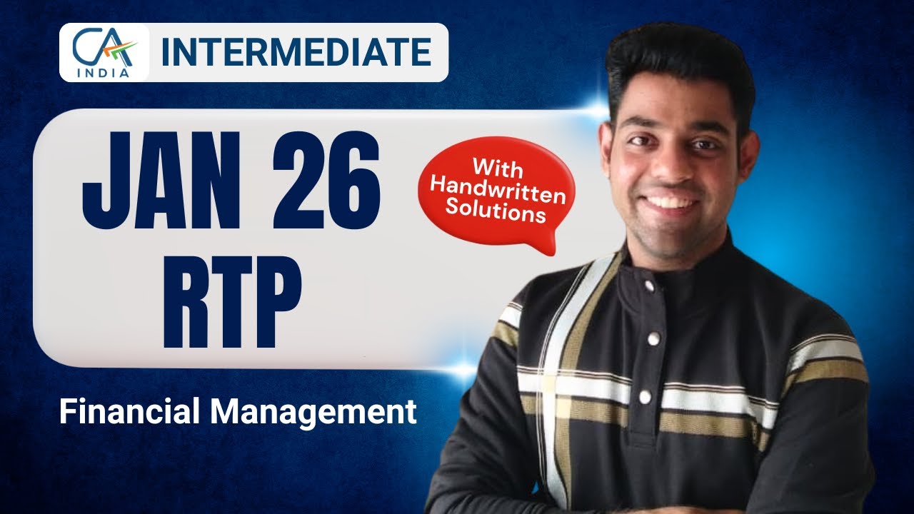 CA Inter FM | RTP Jan 26 | With Handwritten Solutions | - YouTube