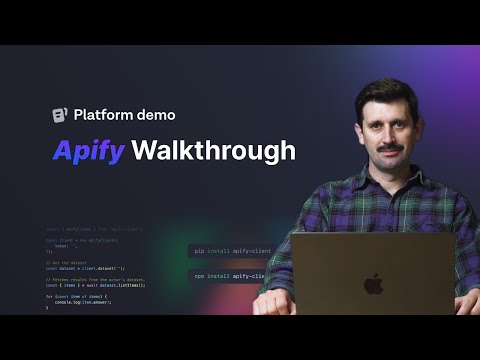 Thumbnail for the Apify demo video