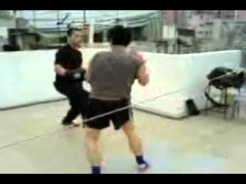 泰拳 VS 詠春拳 Muay Thai BOY play with Wing Chun MASTER